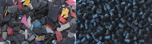 Washed Plastic Vehicle Parts
